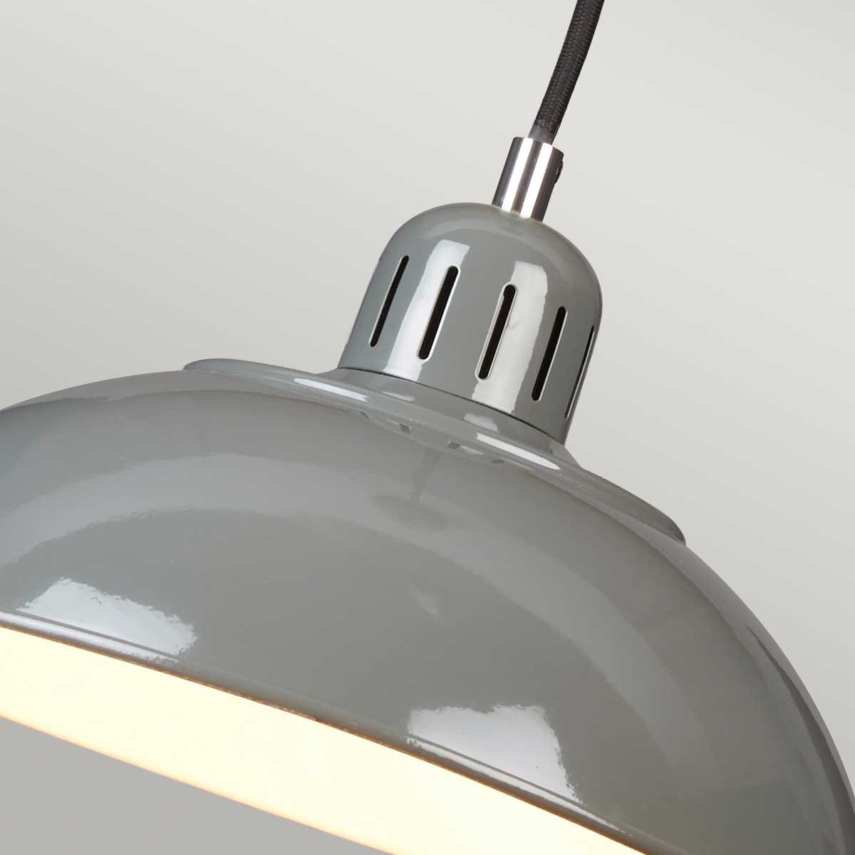 Pendelleuchte Franklin 1-flammig - Grau