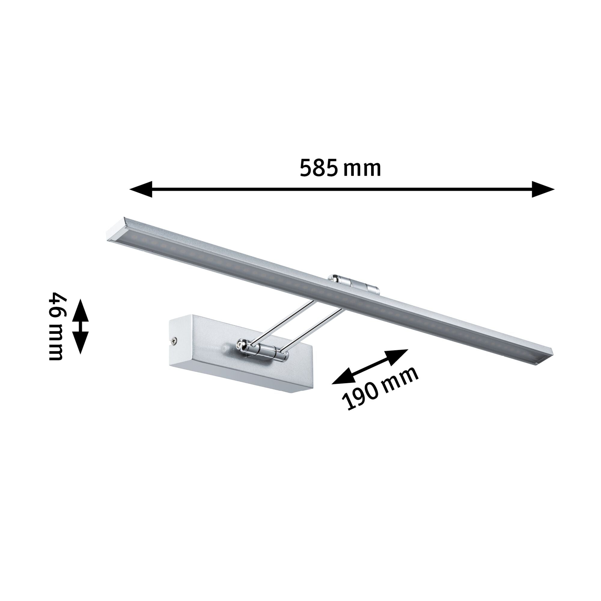 Galeria Beam 2700K 1050lm 230V 11W Nickel gebürstet/Chrom - Paulmann - 99896