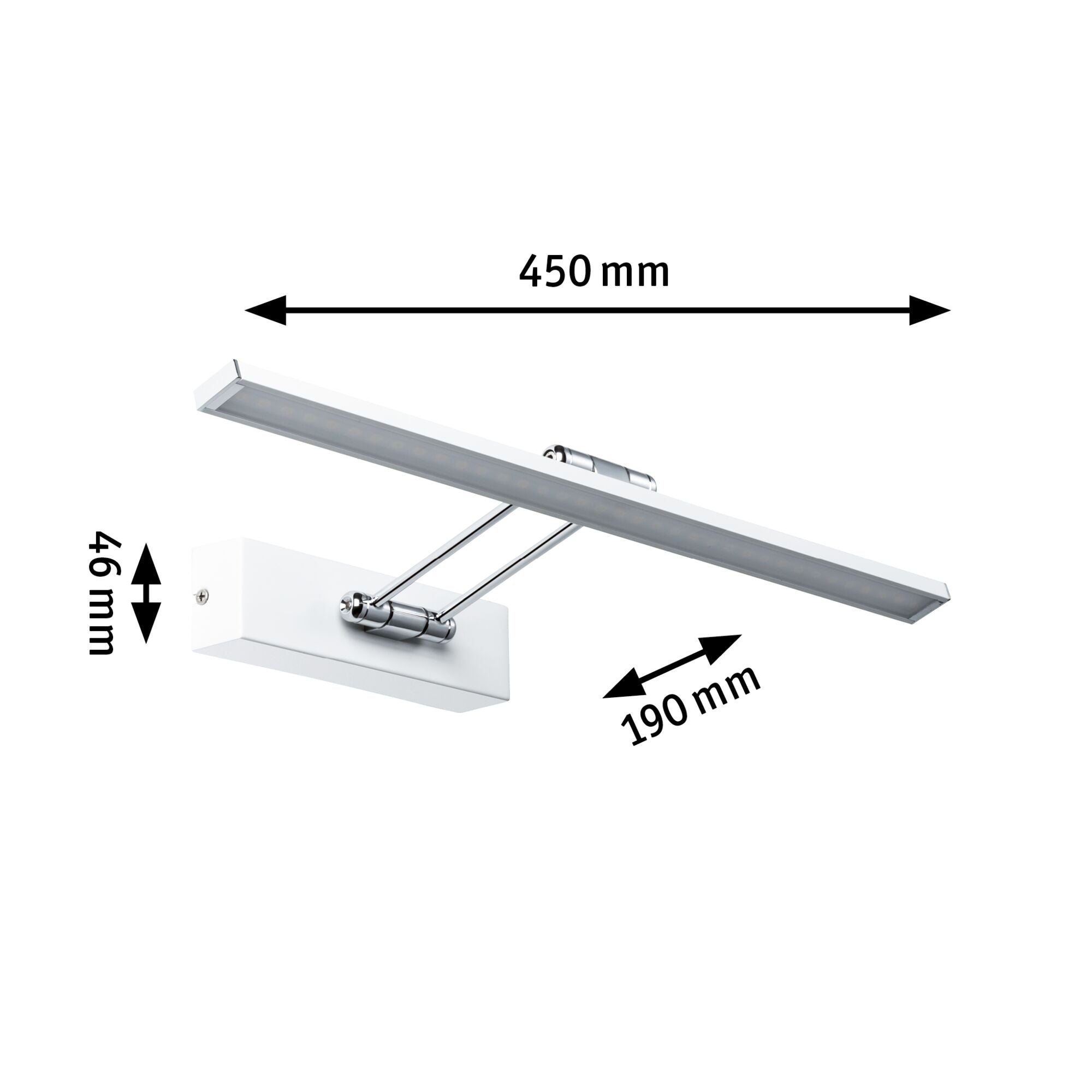 Galeria Beam 2700K 580lm 230V 7W Weiß/Chrom - Paulmann - 99892