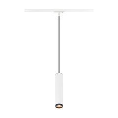 GRIP! L 1~ Pendelleuchte, GU10, Pendellänge 200 cm, 1x max. 6 W, weiß / schwarz - SLV - 1008469