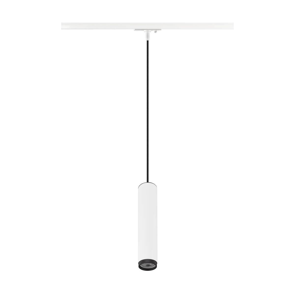GRIP! L 1~ Pendelleuchte, GU10, Pendellänge 200 cm, 1x max. 6 W, weiß / schwarz - SLV - 1008469