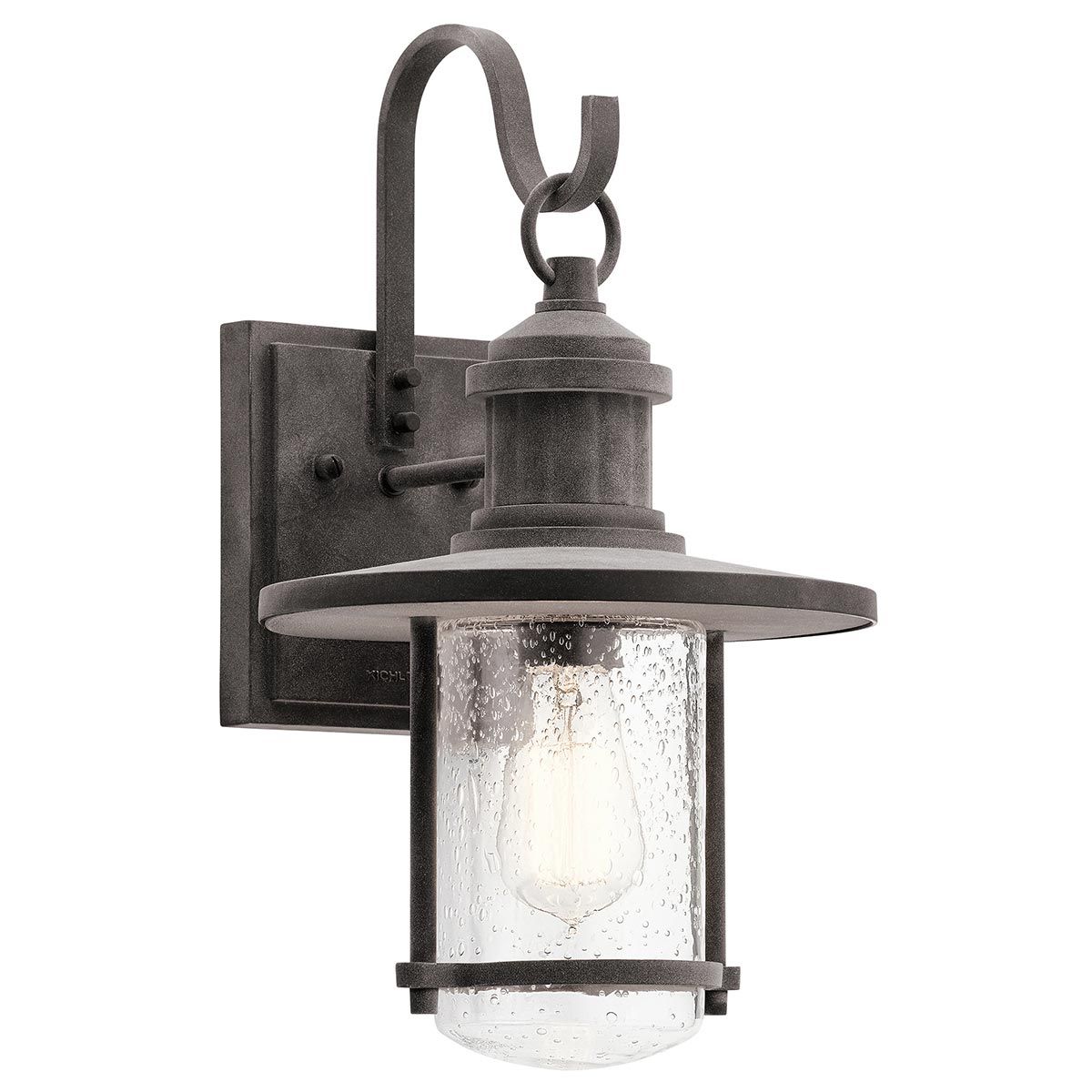 Große Wandlaterne von Riverwood – verwittertes Zink - Elsteadlighting - KL - RIVERWOOD2 - L