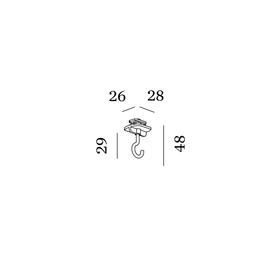 Haken 3 - Phasen Schiene - WEVER & DUCRÉ - 90014284