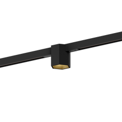 Wever & Ducré HEXO on STREX 1.0 Schwarz / Gold – Adapter Schwarz