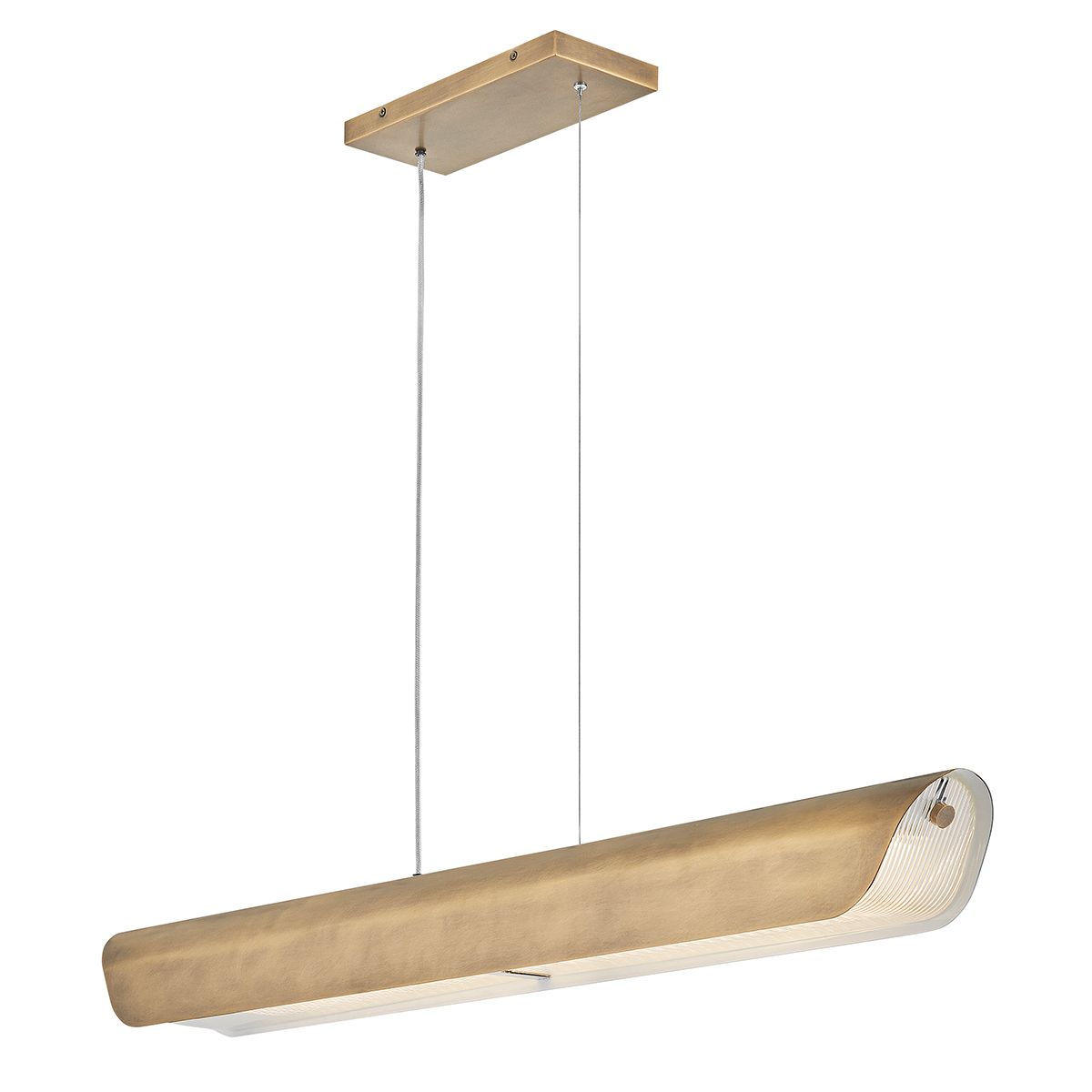 Hinkley Arco lineare LED-Pendelleuchte - Heritage Brass - Elsteadlighting - leuchtengrosshandel24