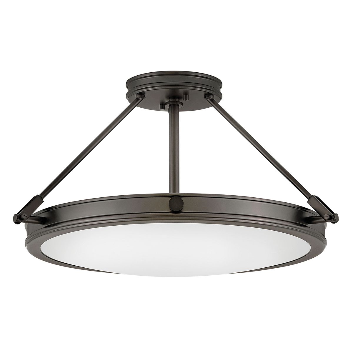 Collier 4-flammig, mittel, halbbündig - Schwarz - Elsteadlighting - leuchtengrosshandel24