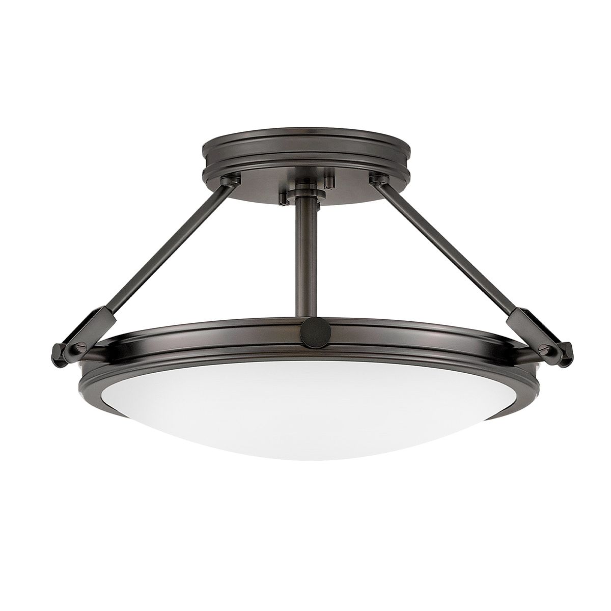 Collier 3-flammig, klein, halbbündig, Schwarzoxid - Elsteadlighting - leuchtengrosshandel24