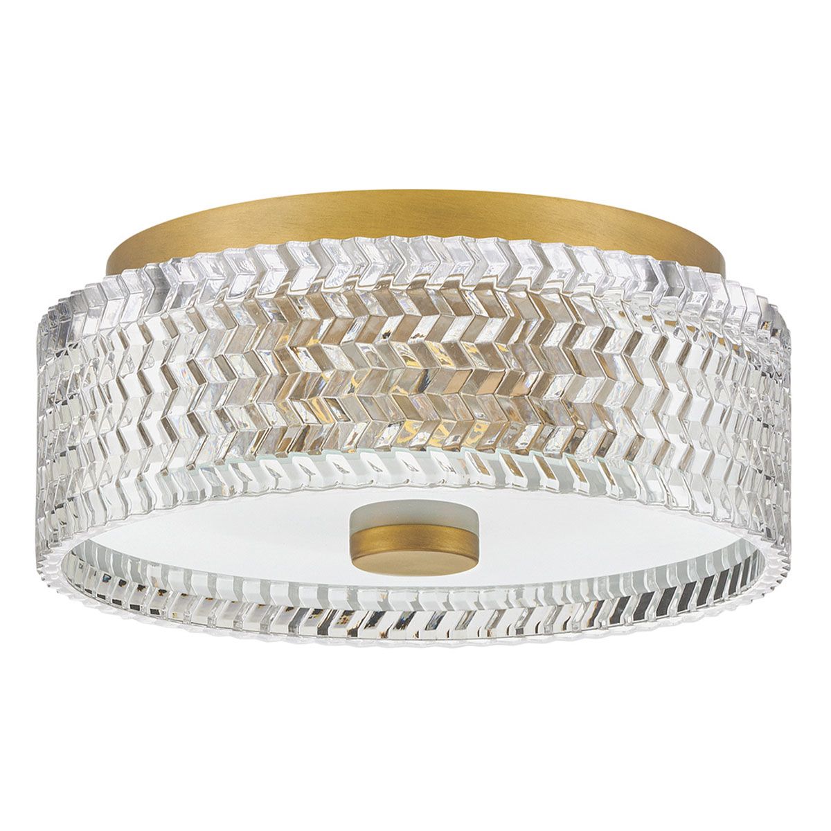 Hinkley Elle 2-flammige kleine Deckenleuchte – Heritage-Messing - Elsteadlighting - leuchtengrosshandel24