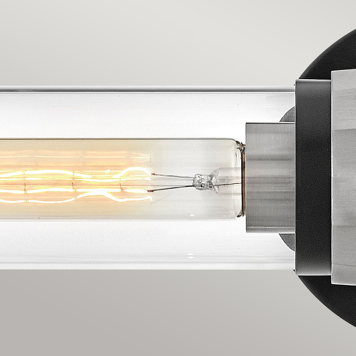 Hinkley Ellison Wandleuchte, 2 l, Schwarz mit gebürstetem Nickel - Elsteadlighting - leuchtengrosshandel24