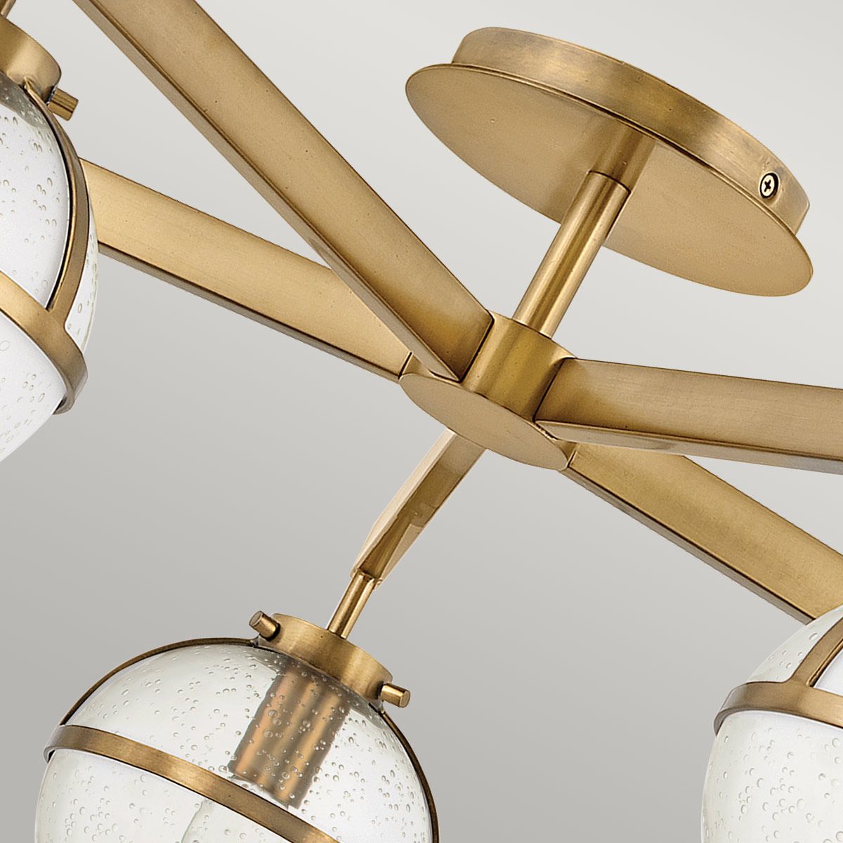 Hollis 5-flammige Halbdeckenleuchte - Heritage Brass