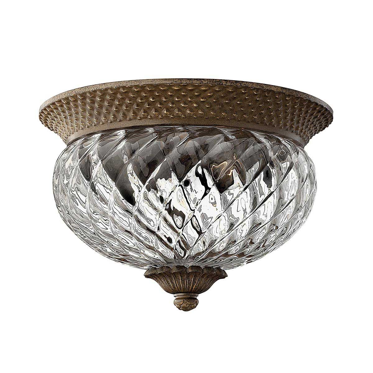 Plantation 2-flammige kleine Deckenleuchte - Perlbronze