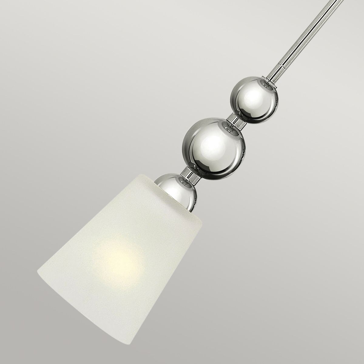 Zelda 1-flammige Mini-Pendelleuchte - Poliertes Nickel