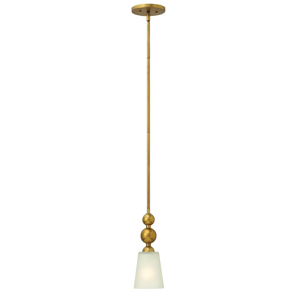 Zelda 1-flammige Mini-Pendelleuchte - Vintage-Messing