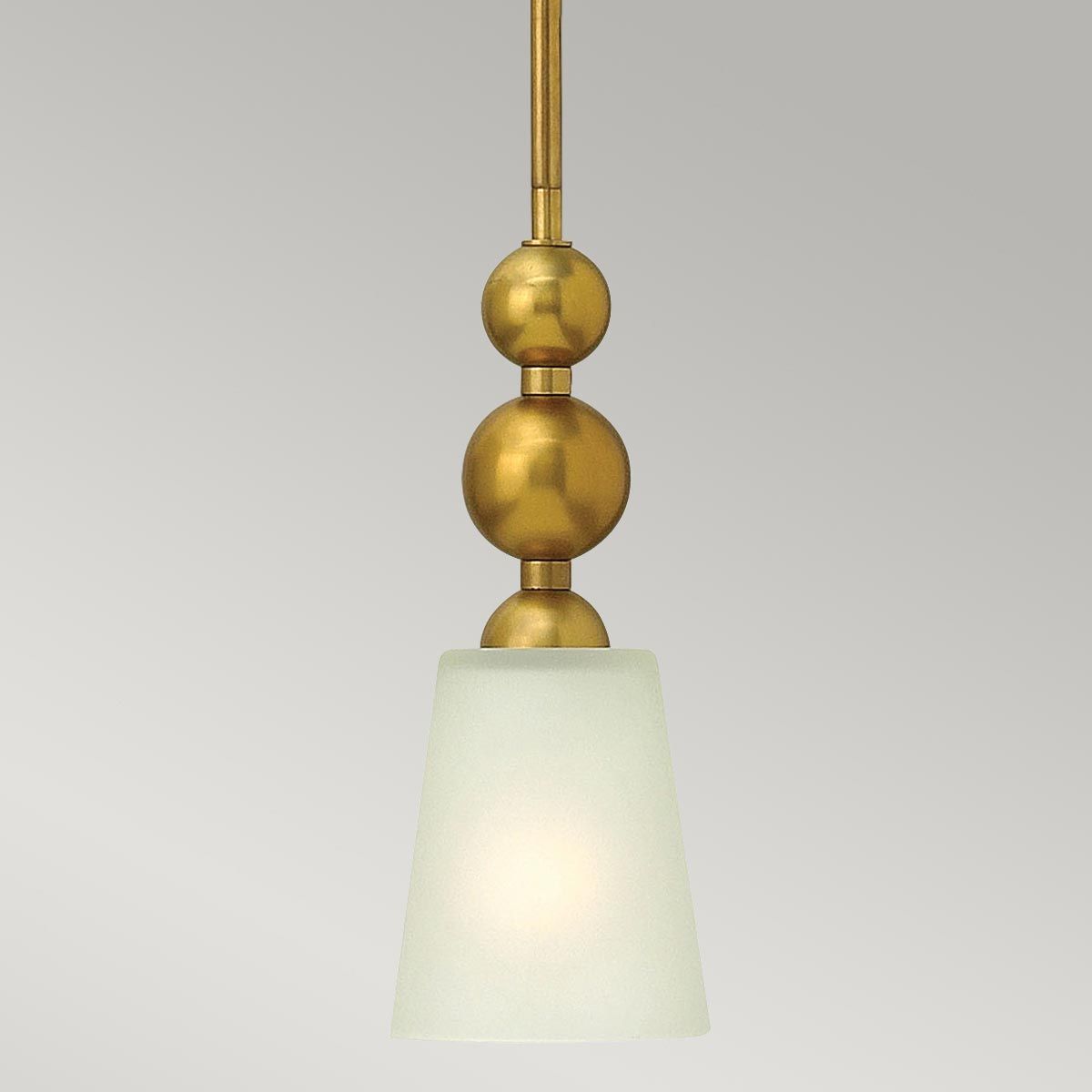 Zelda 1-flammige Mini-Pendelleuchte - Vintage-Messing