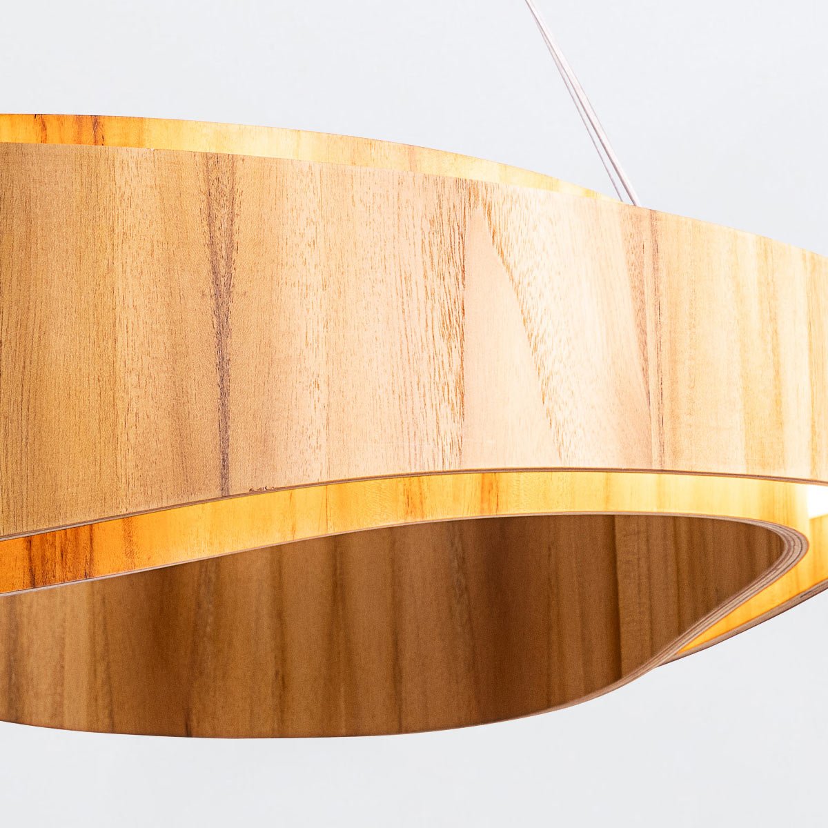 Horizon LED Medium Ring Pendelleuchte - Accord Lighting - QN - HORIZON - RING - LED - 80 - TEAK
