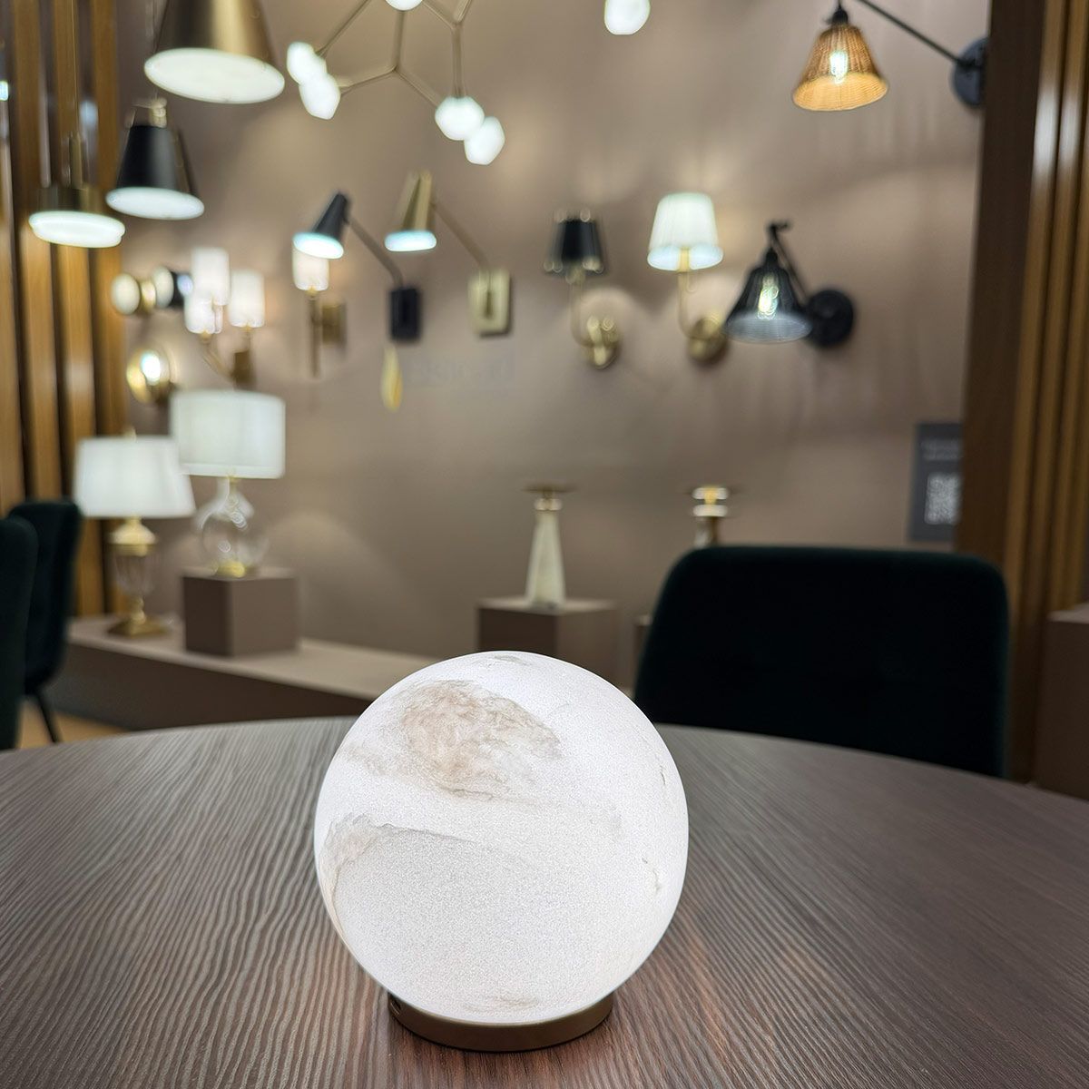Luna LED Rechargeable Stone Table Lamp