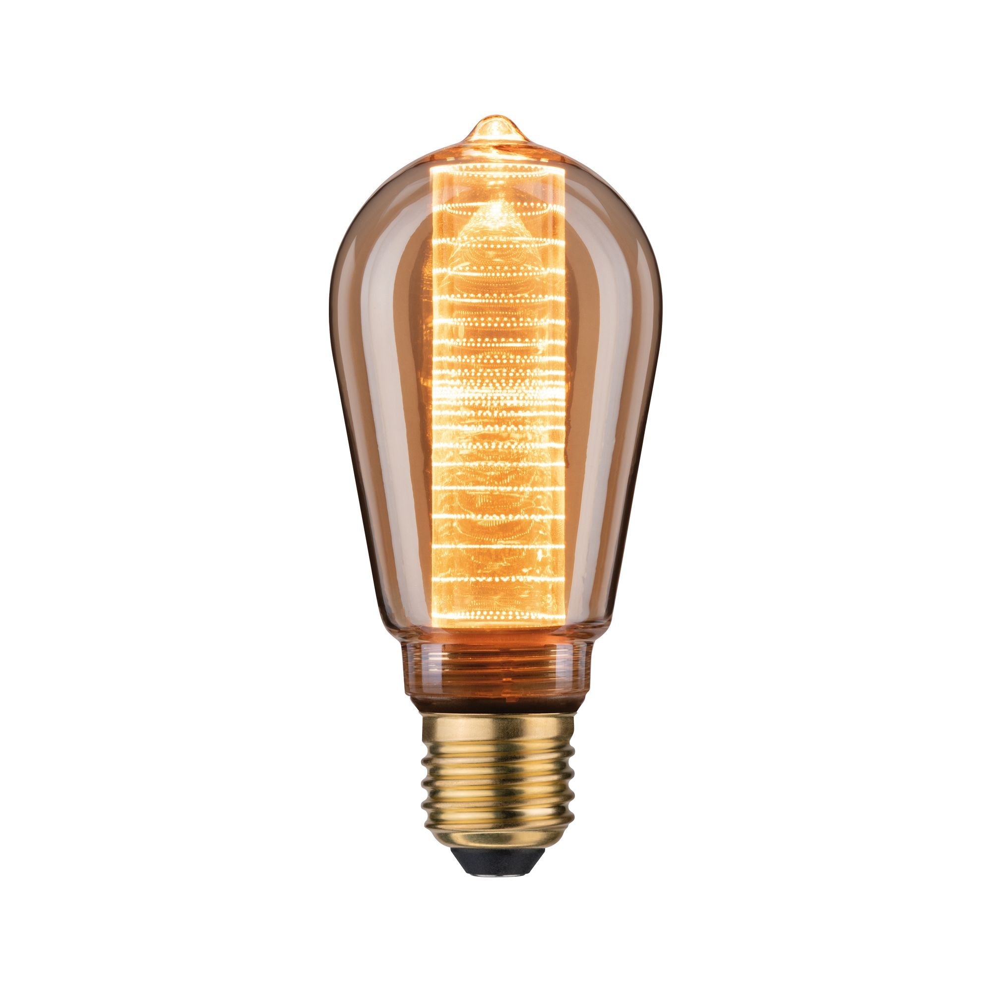 Inner Glow Edition LED Kolben Innenkolben Ringmuster E27 230V 120lm 3,6W 1800K dimmbar Gold - Paulmann - 28830