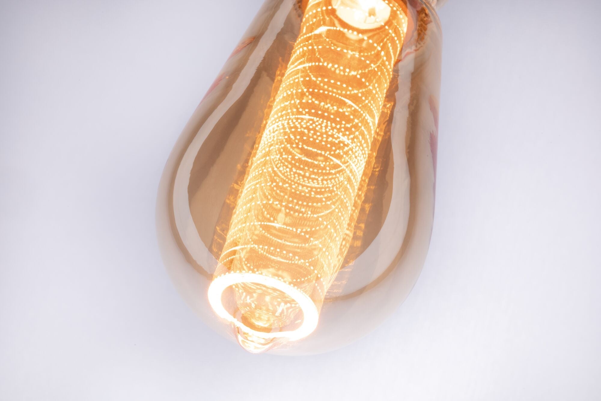 Inner Glow Edition LED Kolben Innenkolben Ringmuster E27 230V 120lm 3,6W 1800K dimmbar Gold - Paulmann - 28830