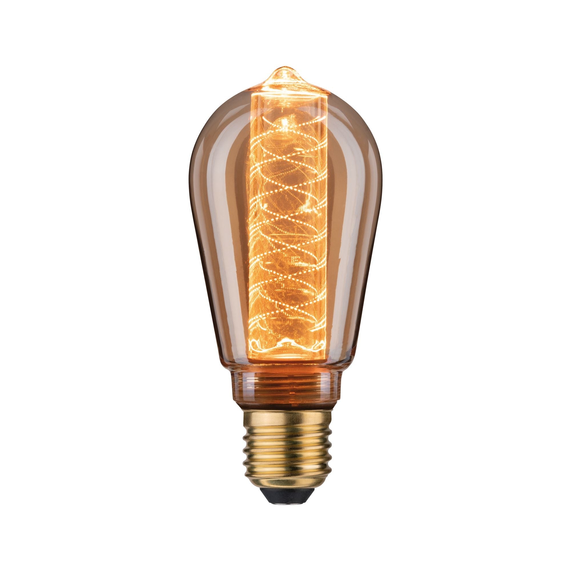 Inner Glow Edition LED Kolben Innenkolben Spiralmuster E27 230V 120lm 3,6W 1800K dimmbar Gold - Paulmann - 28829