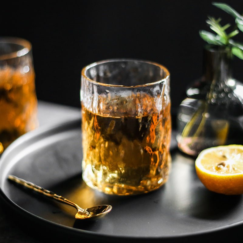 Kaffee - & Teeglas mit Struktur – Handgemacht aus Borosilikatglas - leuchtengrosshandel24 - CJJJCFHS02787 - Glacier cup
