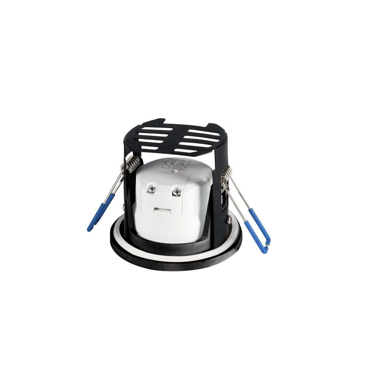 KAMUELA ECO Deckeneinbauleuchte, LED, 3000 K, schwarz, 38°, dimmbar, IP65, - SLV - 1001015