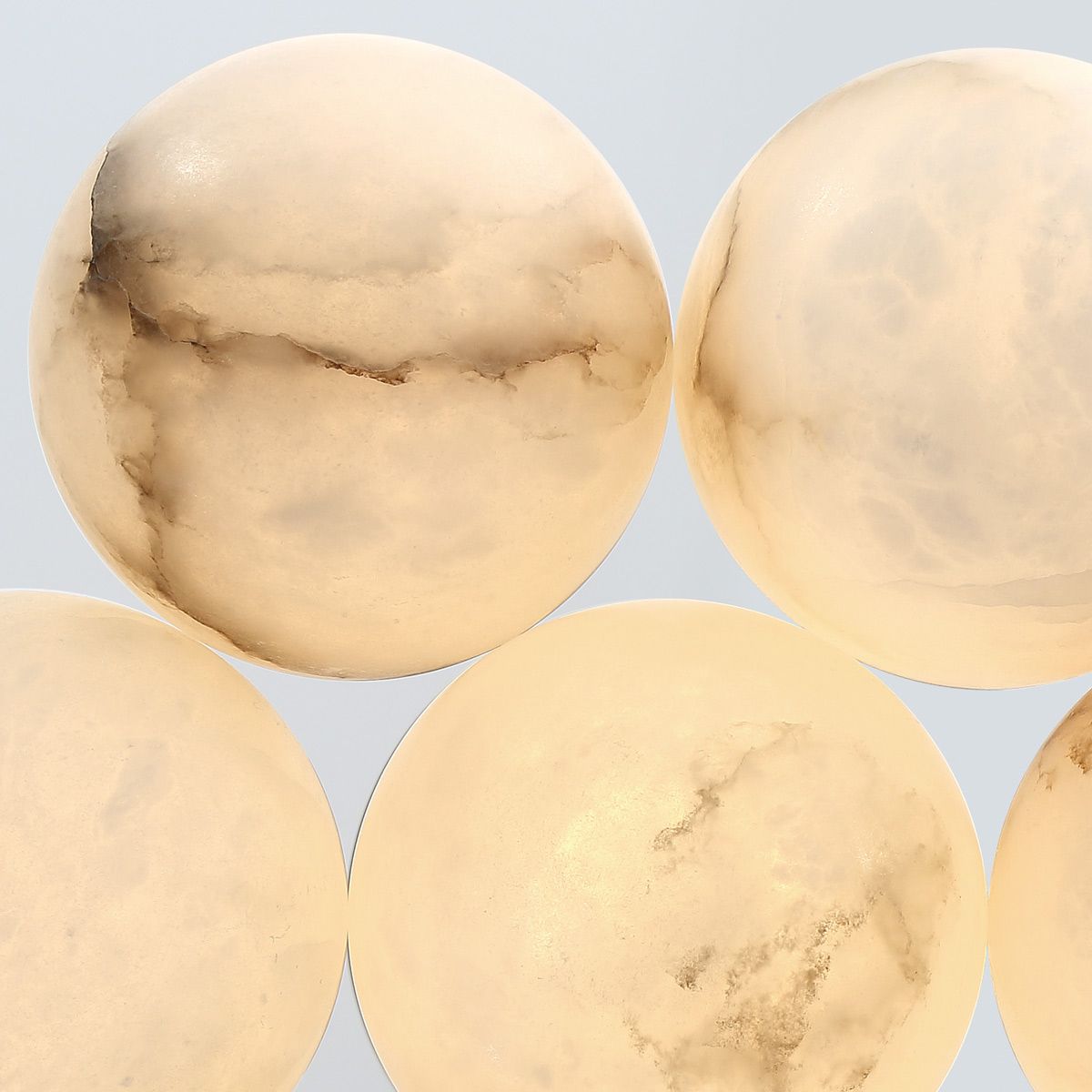 Kepler 7 - flammige Alabaster - Cluster - Pendelleuchte - Eurofase - QN - KEPLER - 7P - BG
