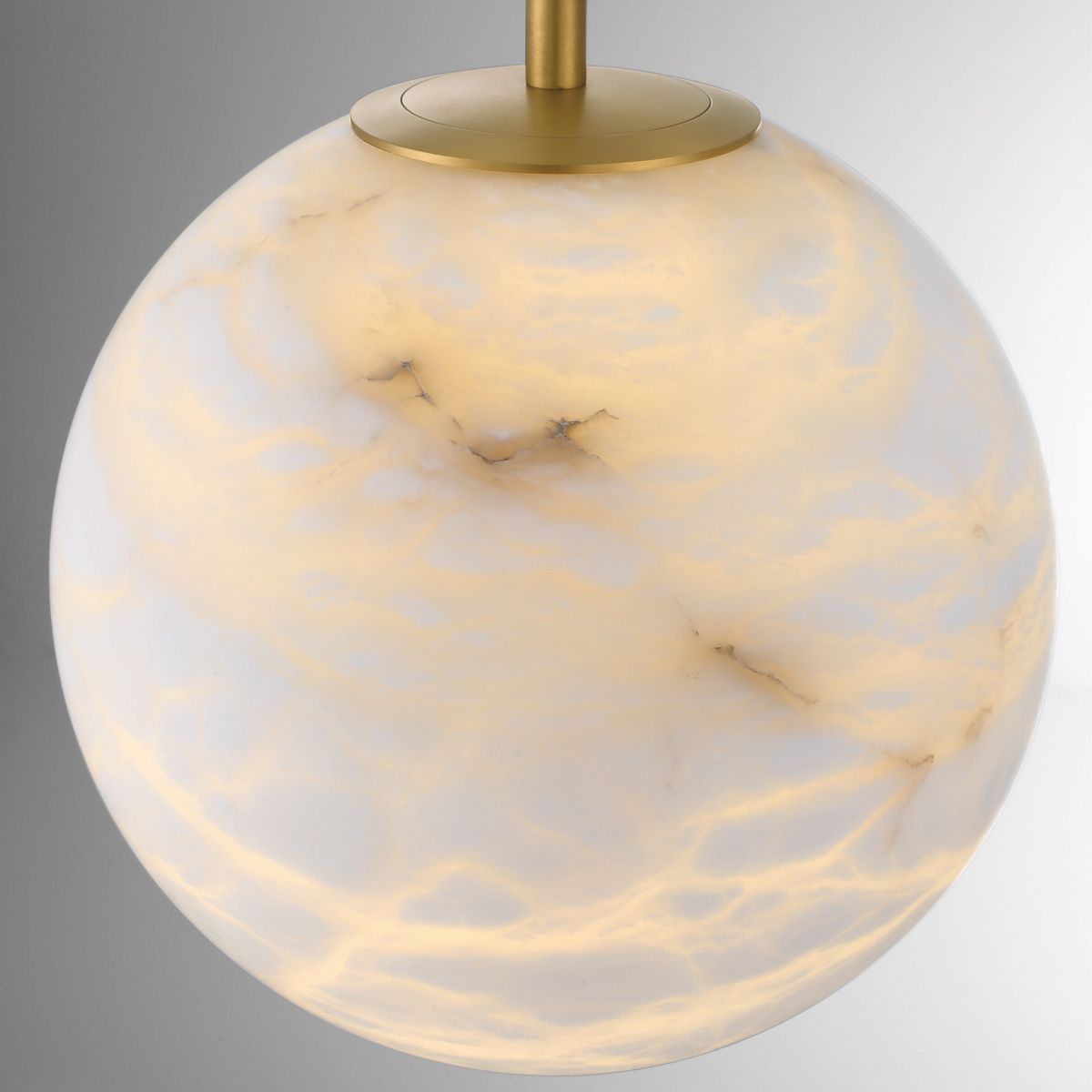 Kepler Alabaster Pendelleuchte Mittel - Eurofase - QN - KEPLER - 1P - M - BG