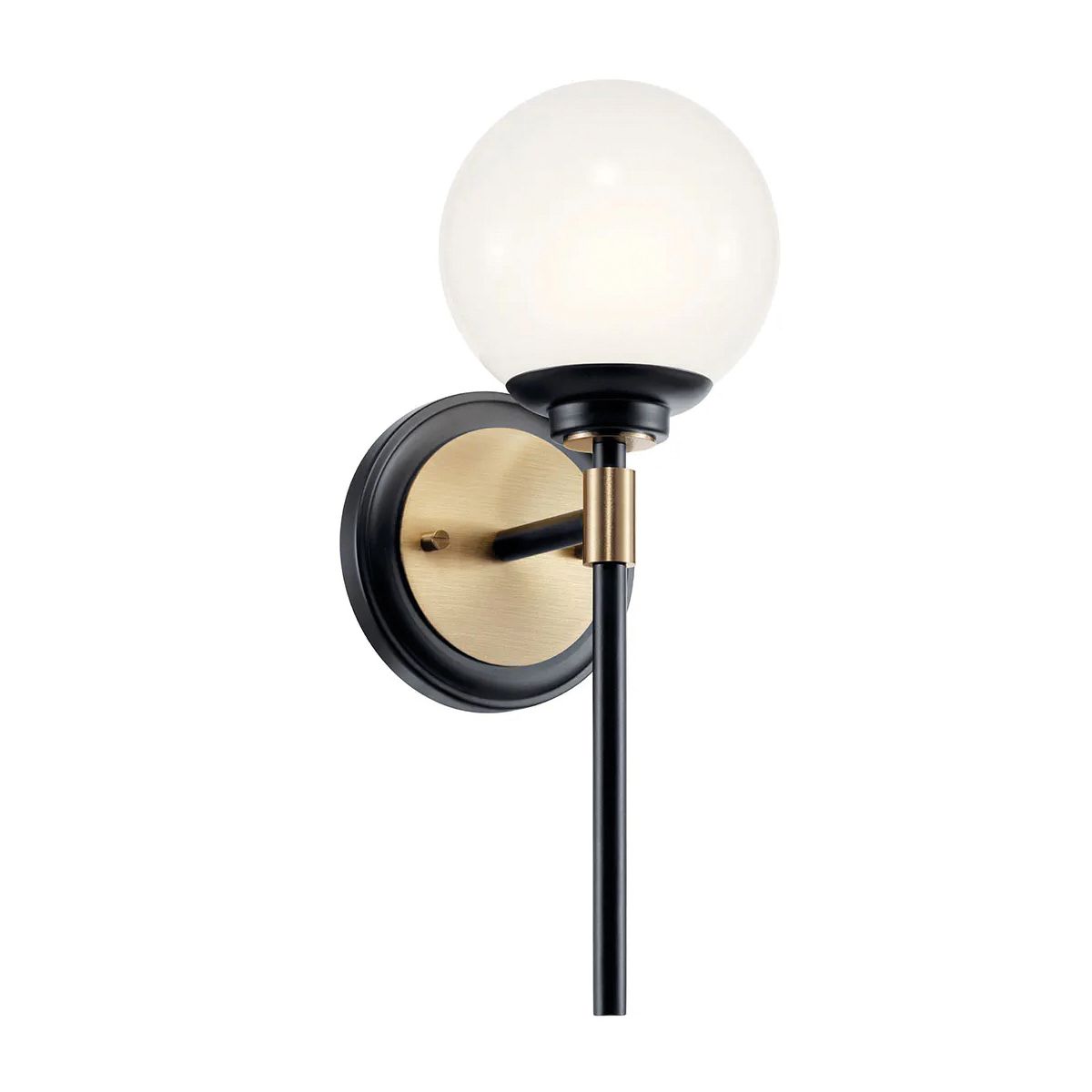 Benno 1 l Wandleuchte - Schwarz & Champagnerbronze - Elsteadlighting - leuchtengrosshandel24