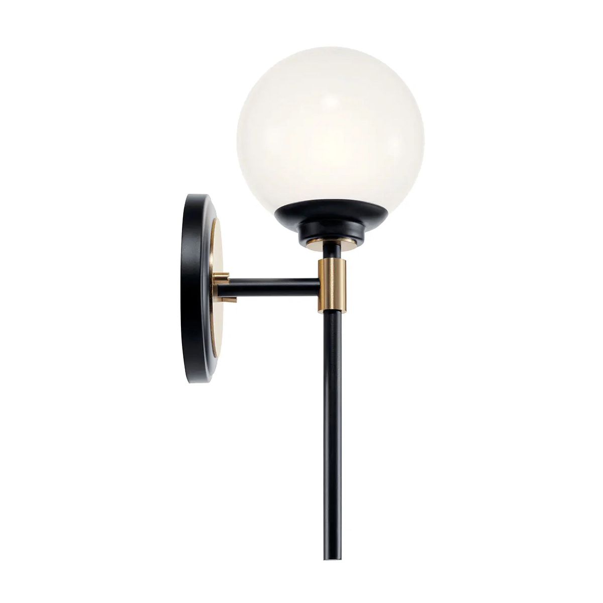 Benno 1 l Wandleuchte - Schwarz & Champagnerbronze - Elsteadlighting - leuchtengrosshandel24