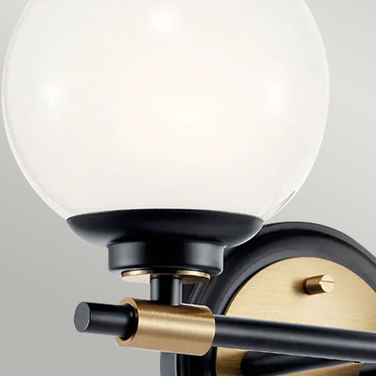 Benno 2 l Wandleuchte - Schwarz & Champagnerbronze - Elsteadlighting - leuchtengrosshandel24