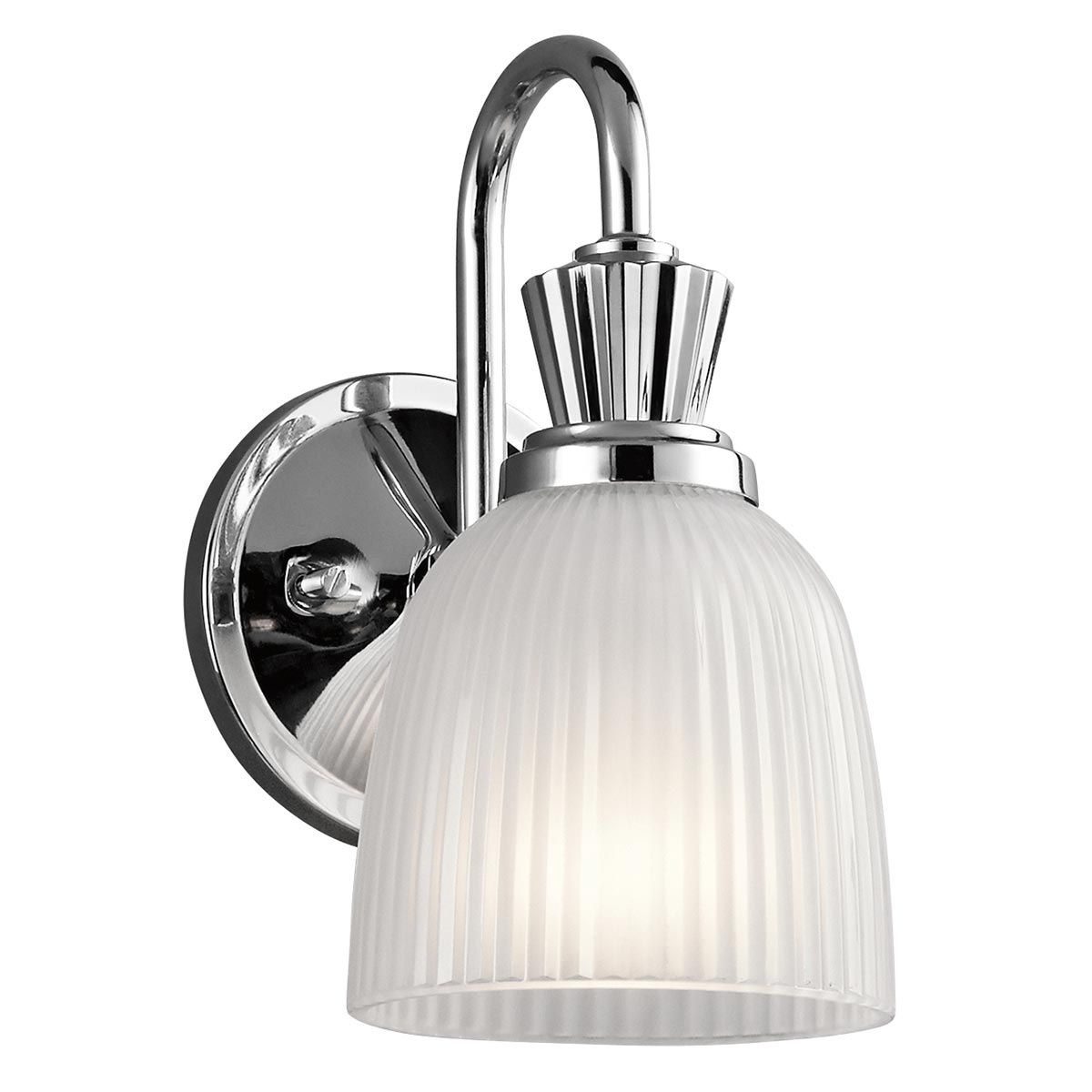 Cora 1-flammige Wandleuchte - Poliertes Chrom