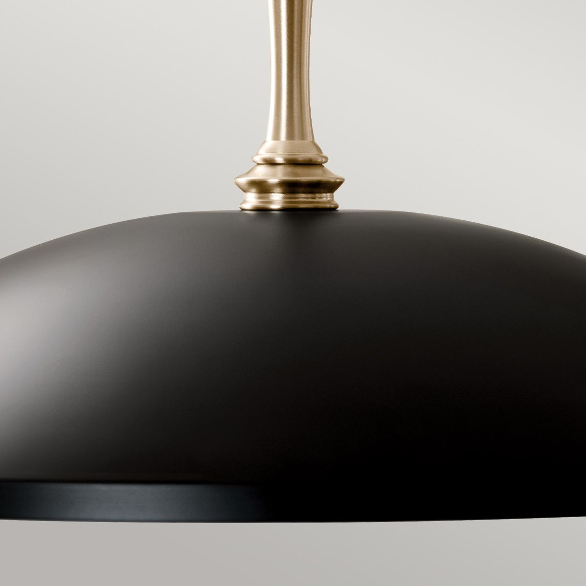 Kichler Delarosa 1 lt Deckenpendelleuchte – Schwarz und Champagnerbronze - Elsteadlighting - leuchtengrosshandel24