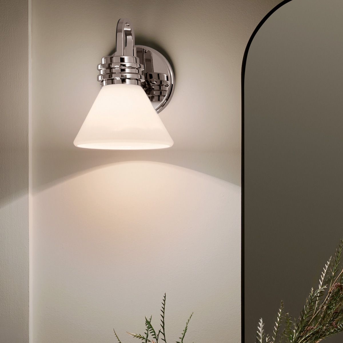 Kichler Farum Wandleuchte, 1 l, poliertes Chrom - Elsteadlighting - leuchtengrosshandel24