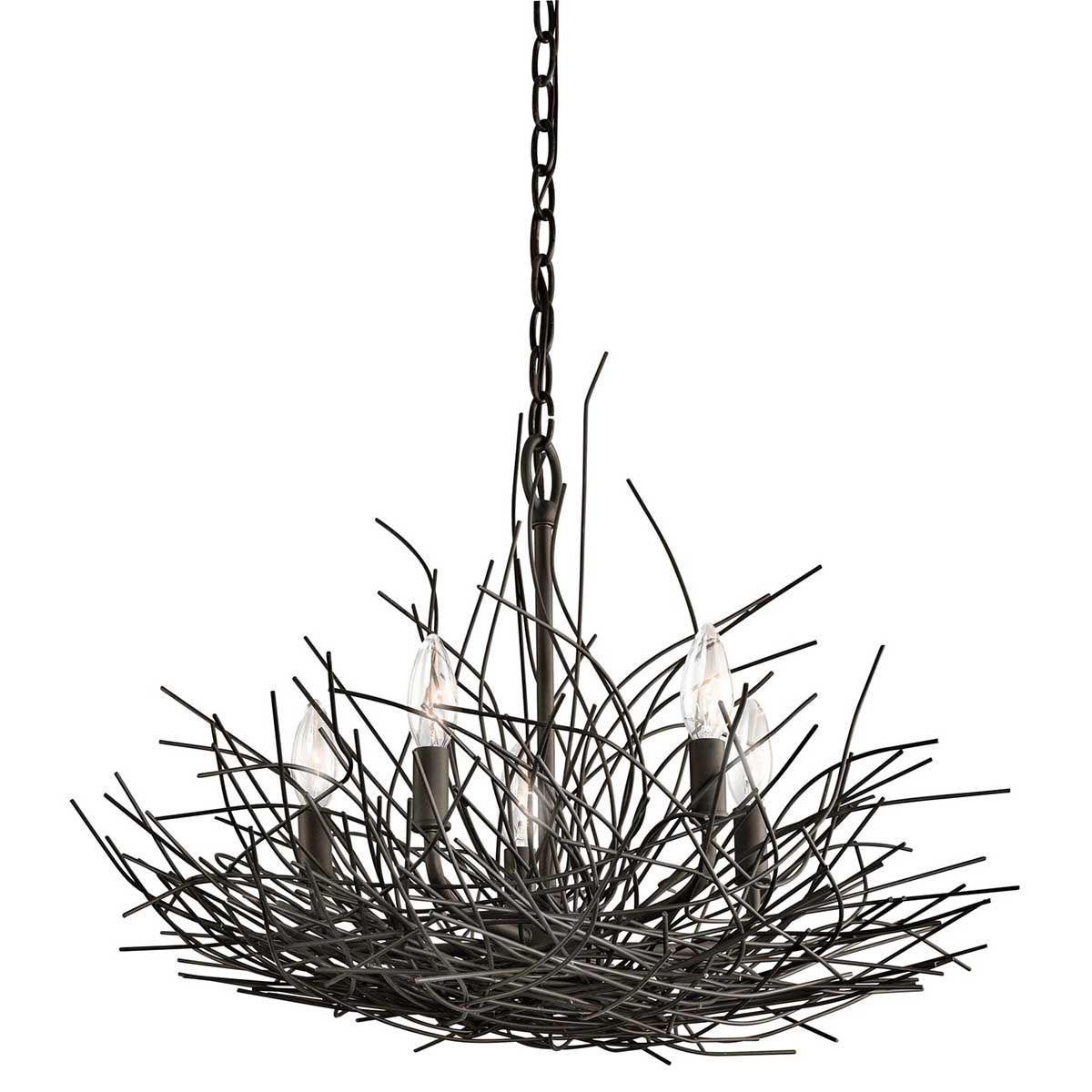 Organique 5-flammiger Kronleuchter – Olde Bronze