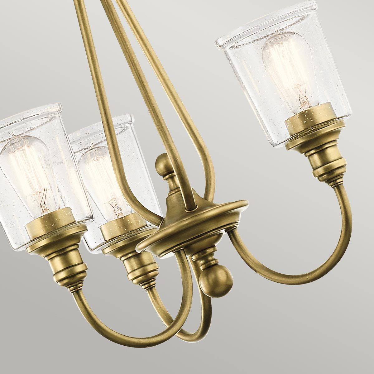 Waverly Kronleuchter mit 3 Lichtern, Naturmessing