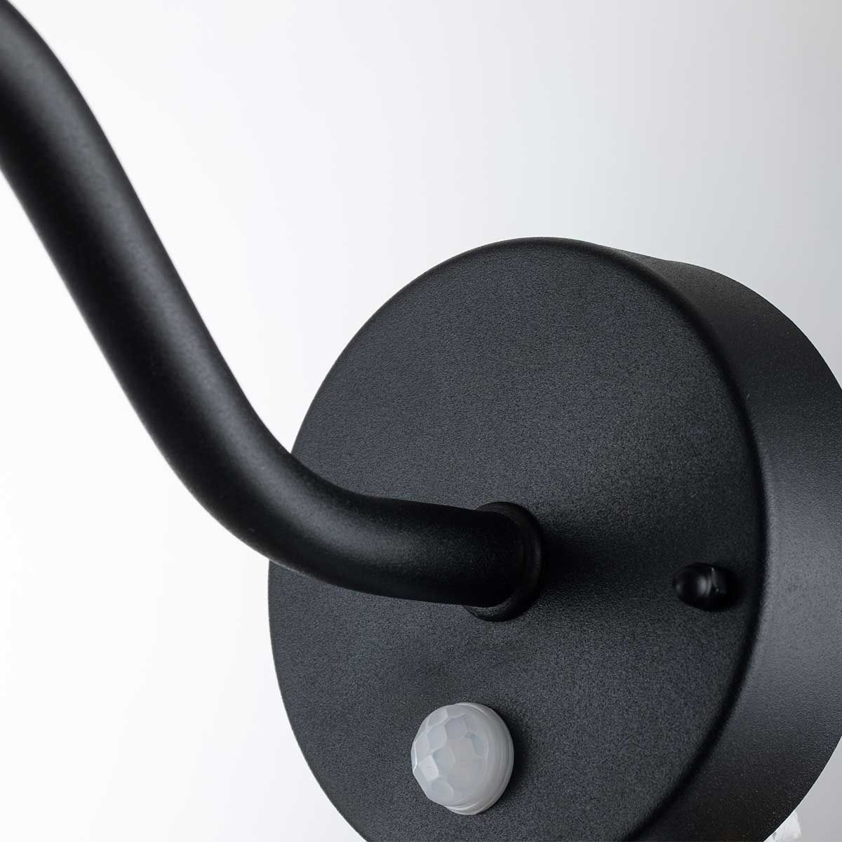 Klampenborg 1 - flammige Wandlaterne mit PIR - Schwarz - Elsteadlighting - KLAMPENBORG - PIR - BK