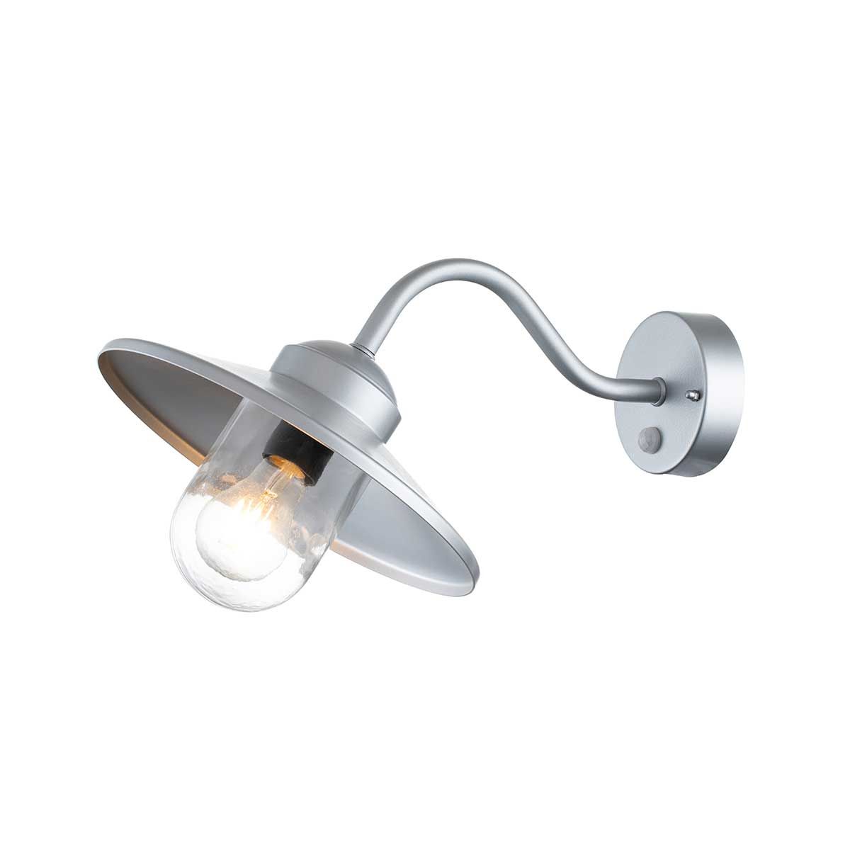 Klampenborg 1 - flammige Wandlaterne mit PIR - Silber - Elsteadlighting - KLAMPENBORG - PIR - SIL