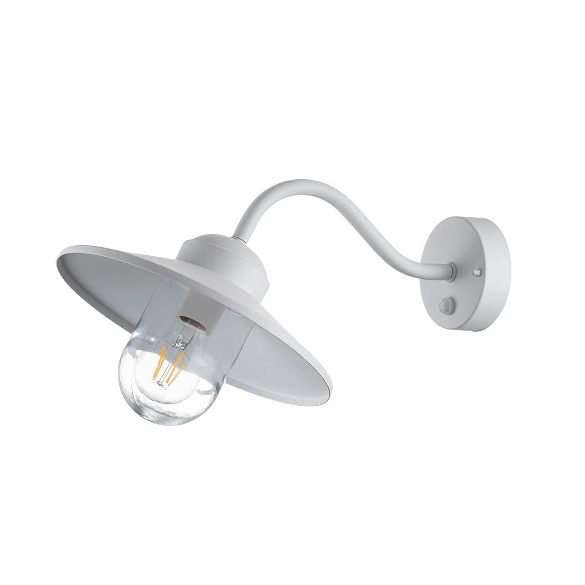 Klampenborg 1 - flammige Wandlaterne mit PIR - Weiß - Elsteadlighting - KLAMPENBORG - PIR - WHT