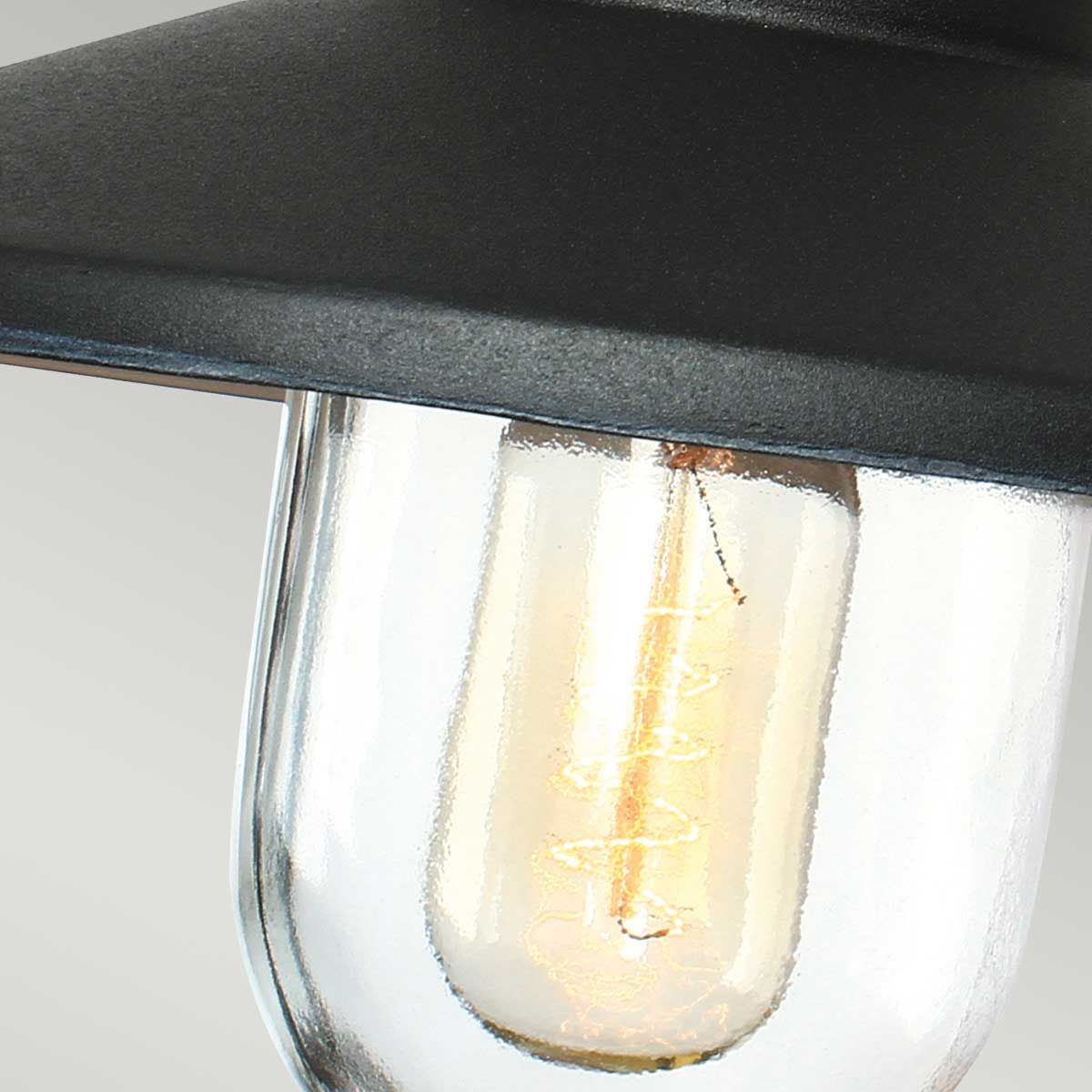 Klampenborg 1 - flammige Wandlaterne - Schwarz - Elsteadlighting - KLAMPENBORG - BK