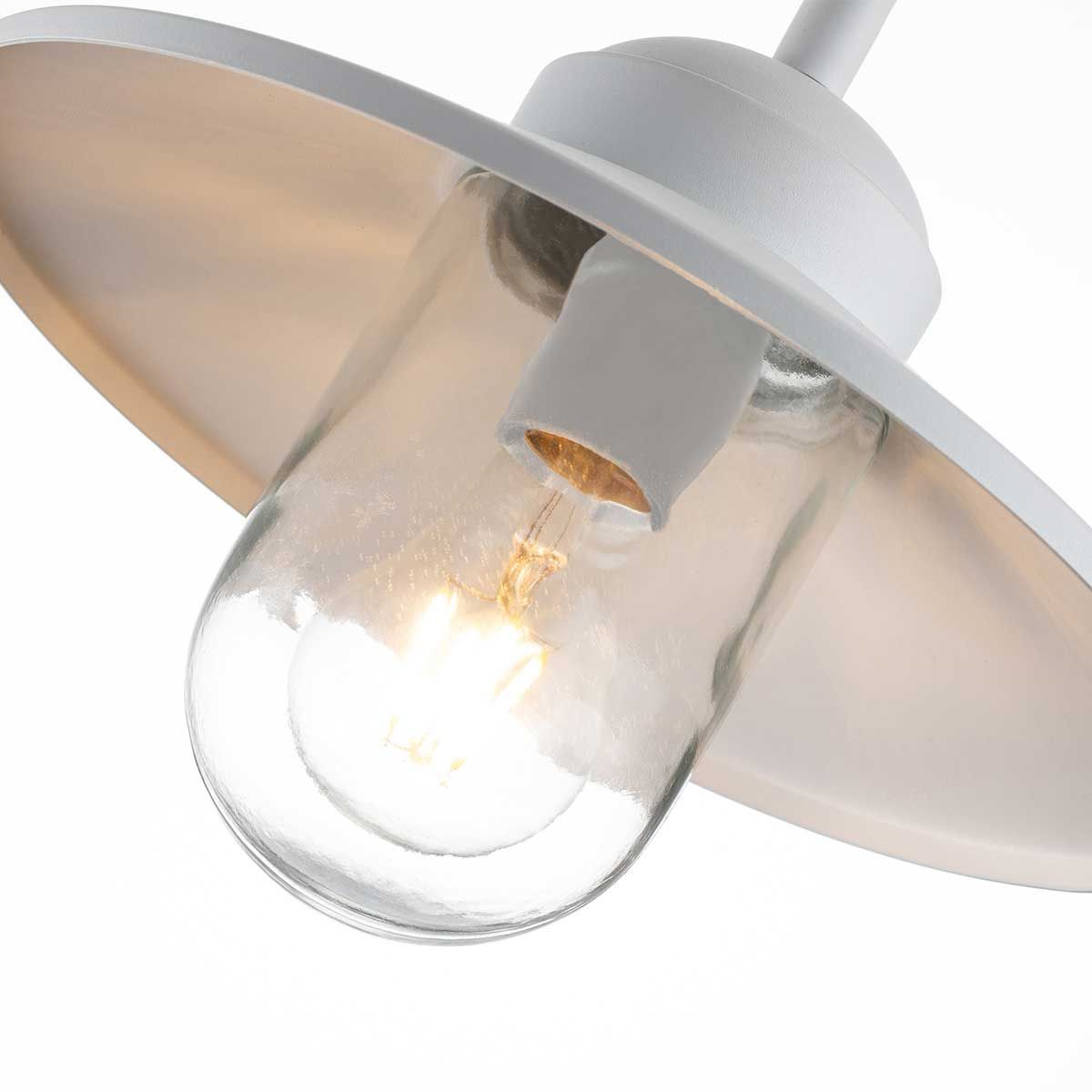 Klampenborg 1 - flammige Wandlaterne - Weiß - Elsteadlighting - KLAMPENBORG - WHT