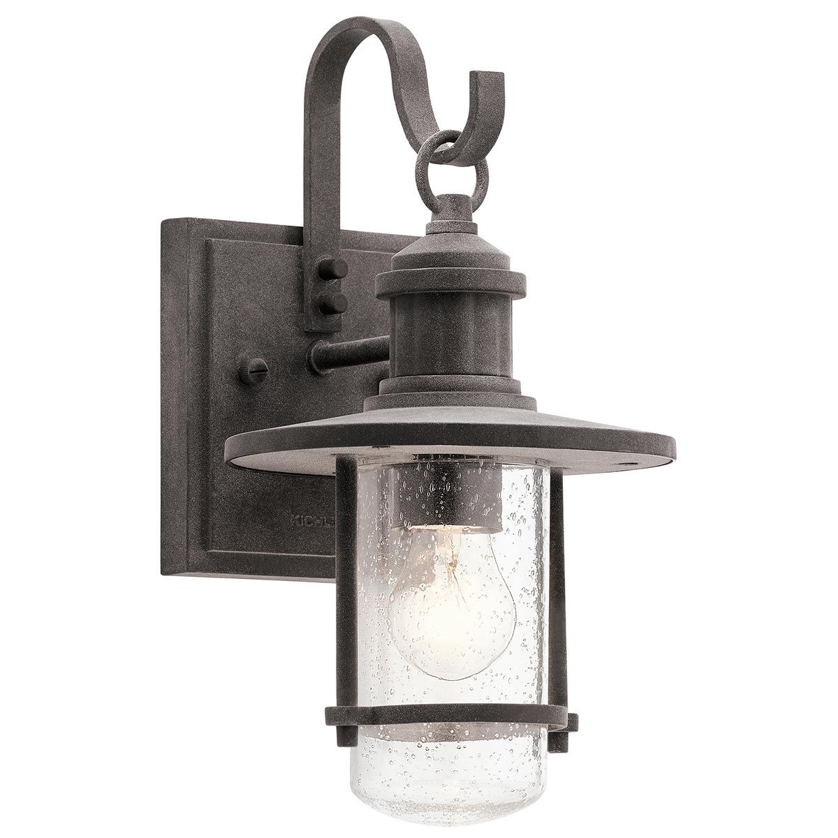 Kleine Wandlaterne von Riverwood – verwittertes Zink - Elsteadlighting - KL - RIVERWOOD2 - S