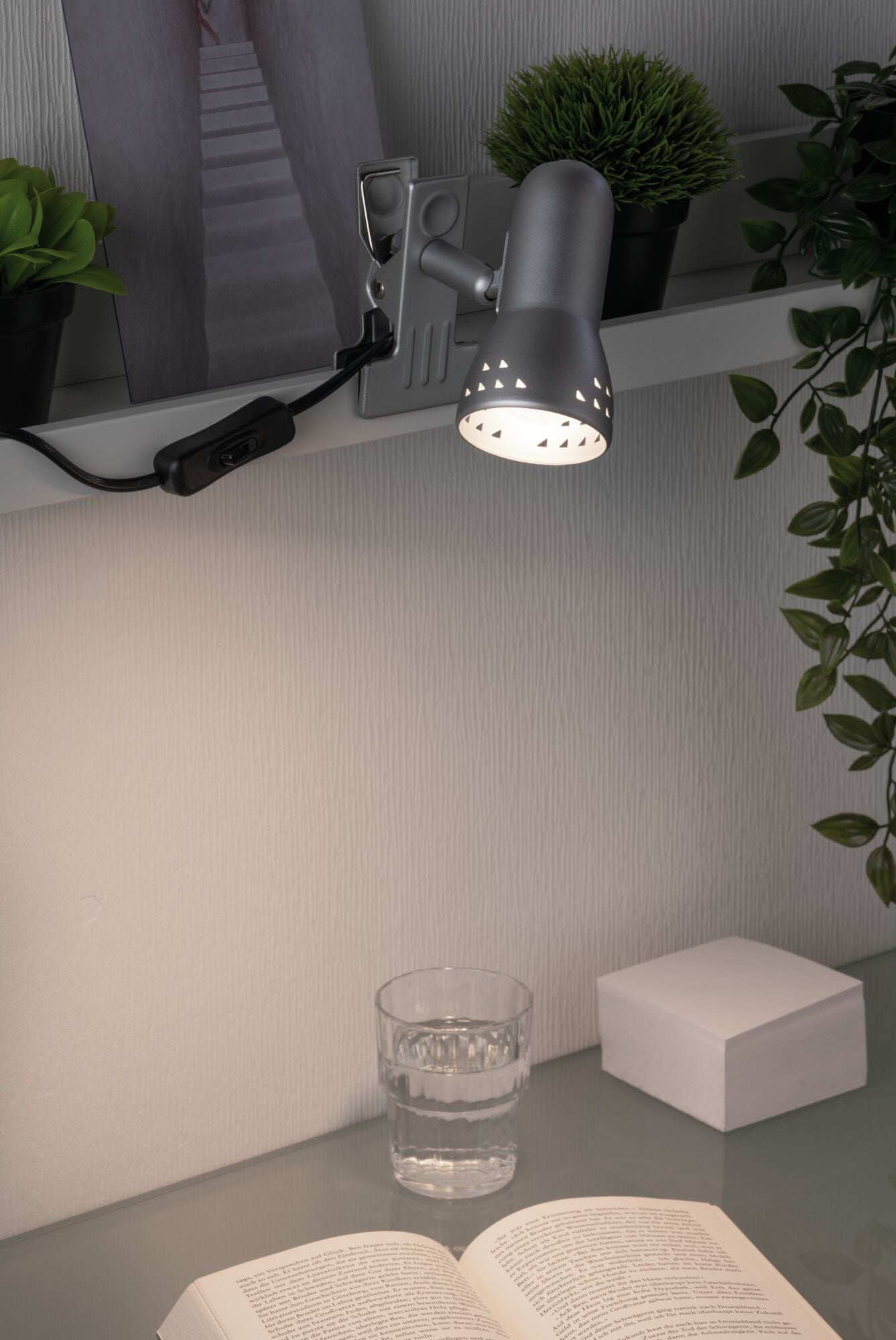 Klemmspot Gryps Eisen gebürstet 230V E14 - Paulmann - 99825