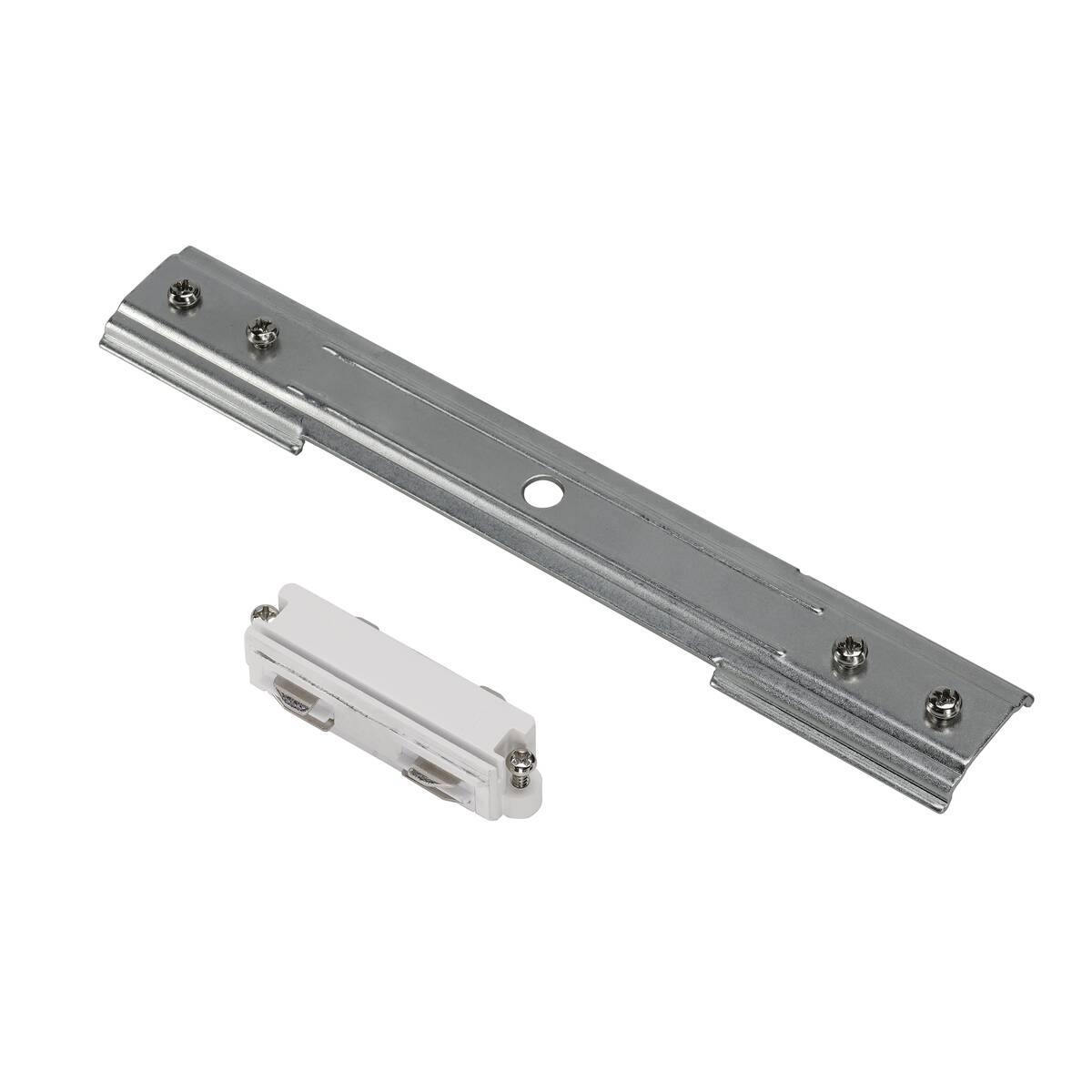 LÄNGSVERBINDER für Hochvolt 1Phasen - Einbauschiene, weiß/nickel matt - SLV - 143271