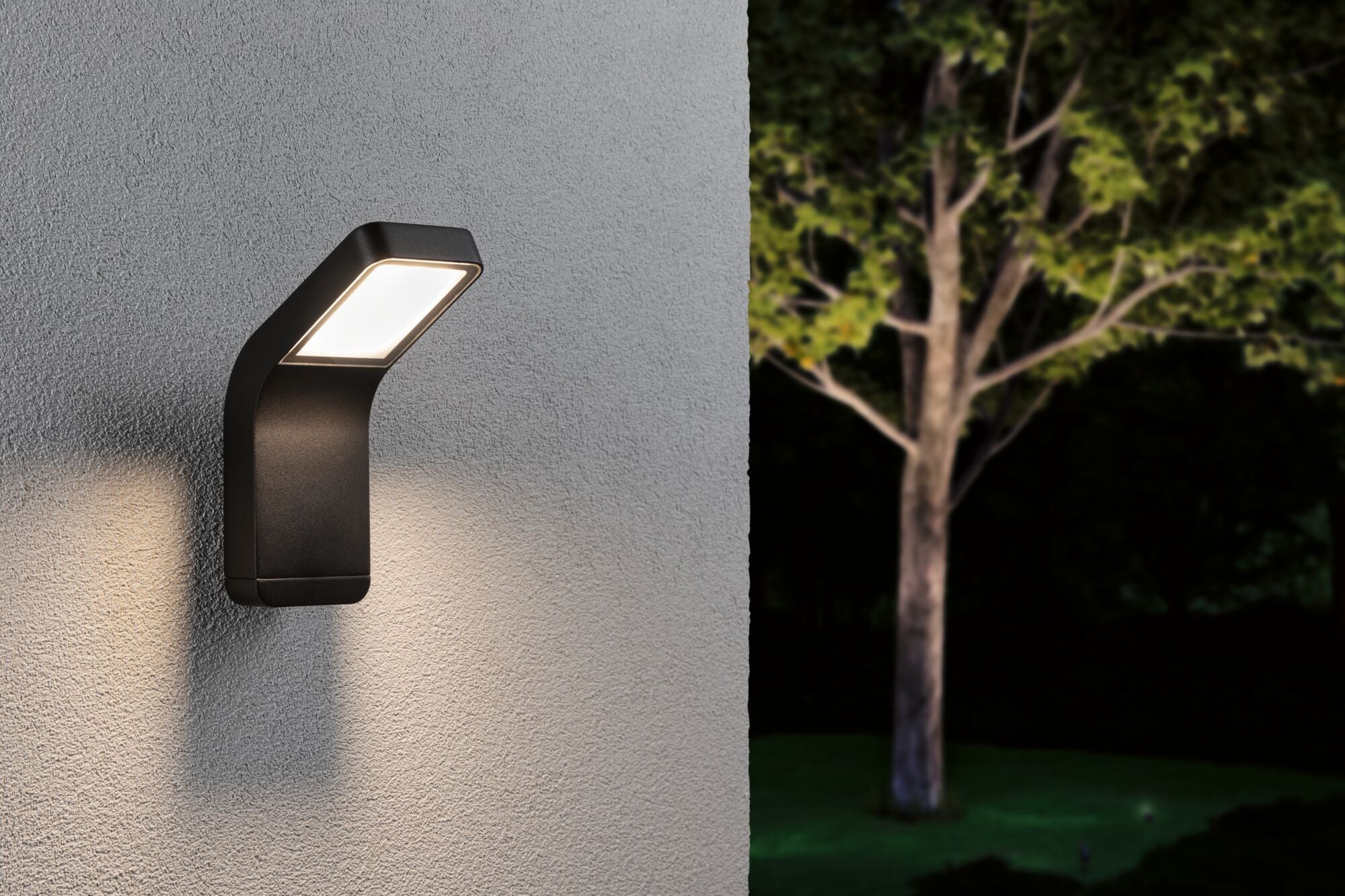 LED Außenwandleuchte Kulma seewasserresistent IP44 90x174mm 3000K 7,5W 520lm 230V Anthrazit Aluminium - Paulmann - 94744