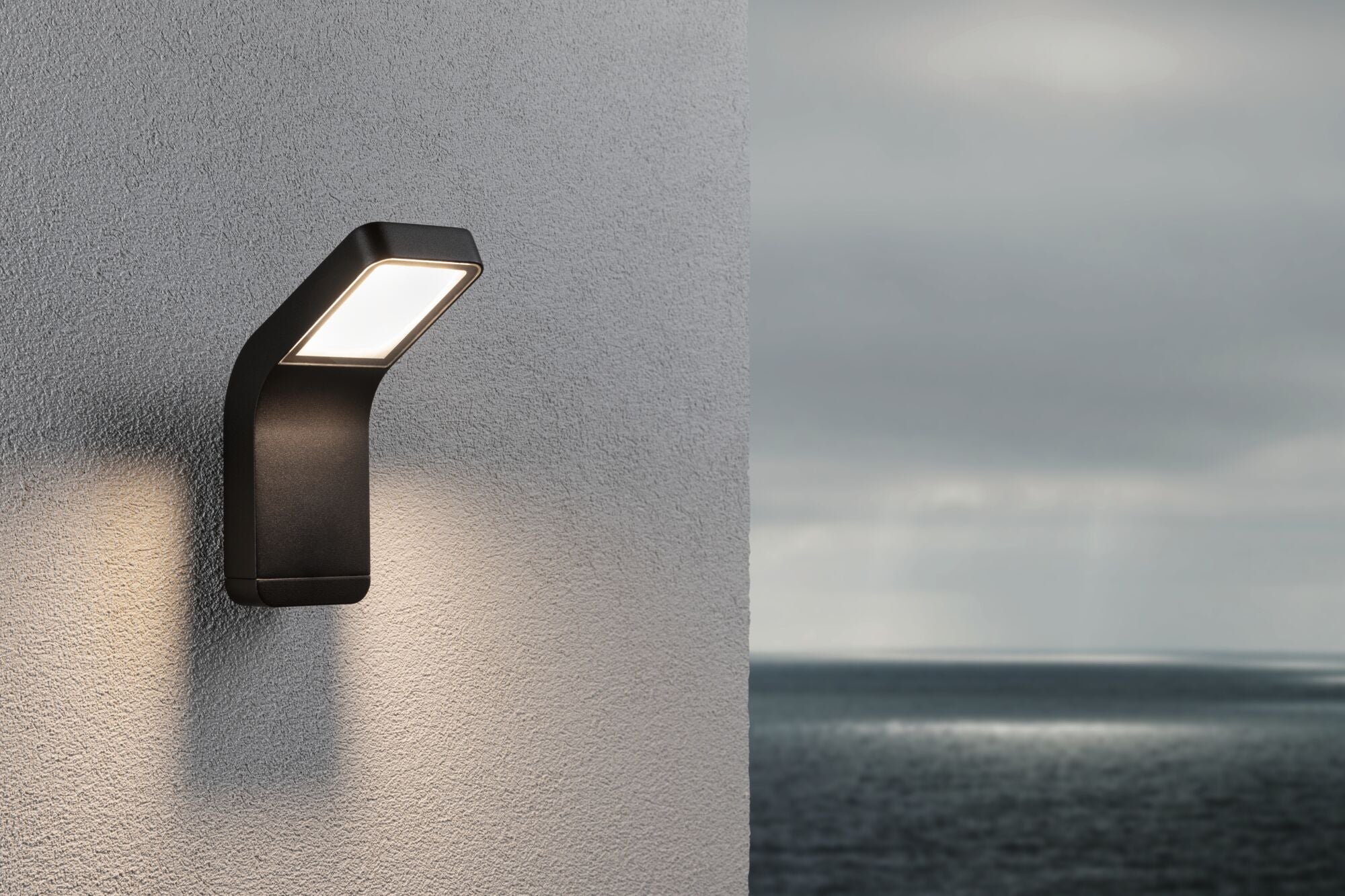 LED Außenwandleuchte Kulma seewasserresistent IP44 90x174mm 3000K 7,5W 520lm 230V Anthrazit Aluminium - Paulmann - 94744