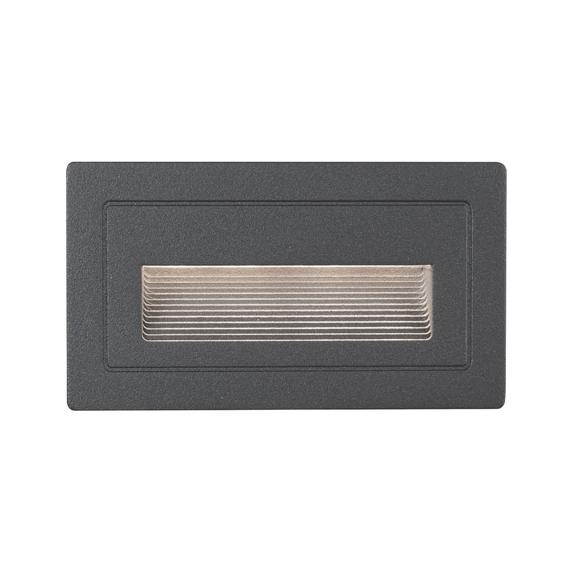 LED Außenwandleuchte Long IP44 eckig 103x58mm 3000K 4W 30lm 230V Schwarz Aluminium - Paulmann - 94383