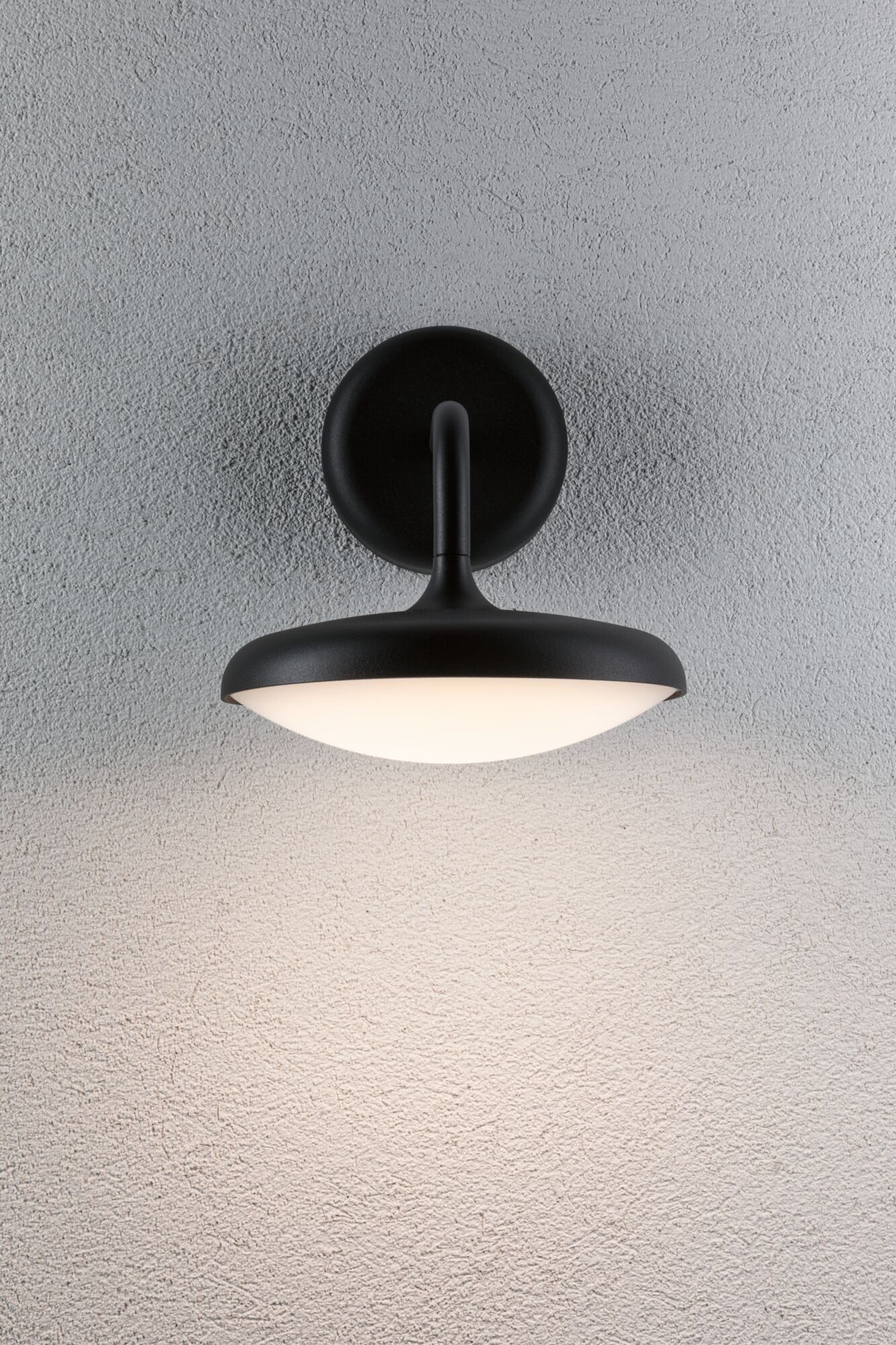 LED Außenwandleuchte Nostro IP44 rund 180x250mm 3000K 10W 900lm 230V Anthrazit Aluminium - Paulmann - 94758