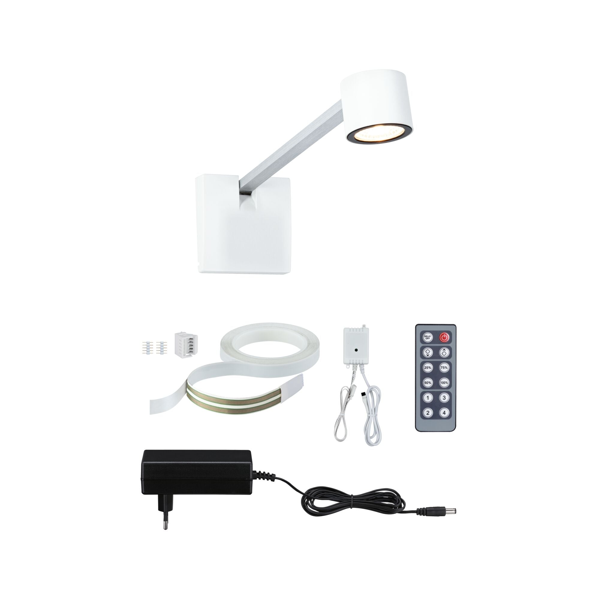 LED Bilderleuchte Adelia 2700K 370lm 230/24V 4,5W dimmbar Alu gebürstet - Paulmann - 95576