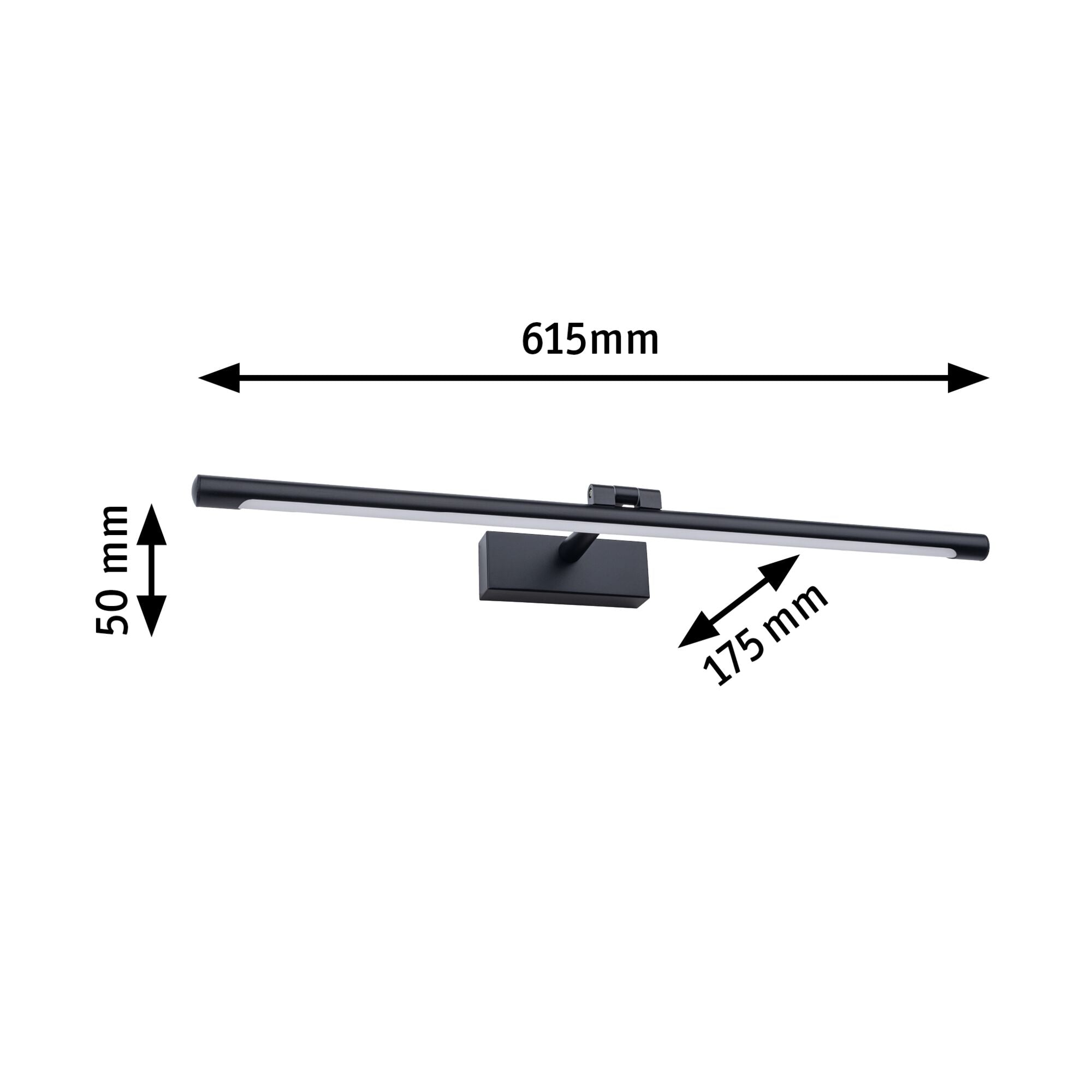 LED Bilderleuchte Mingo 3000K 810lm 230V 11W Schwarz - Paulmann - 95565