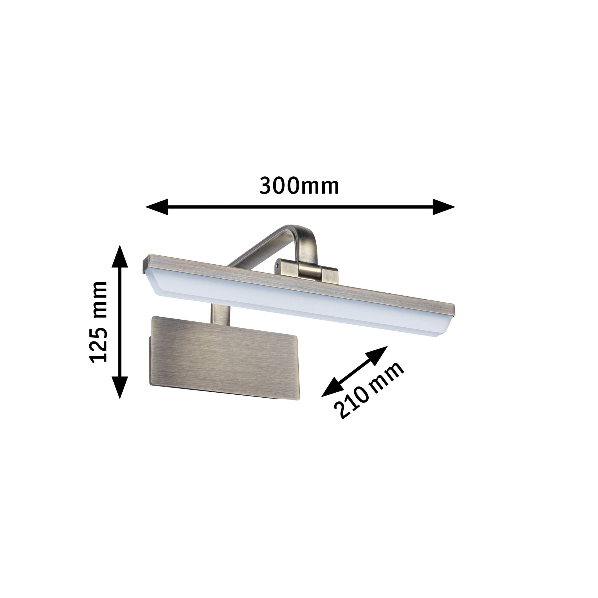 LED Bilderleuchte Renan 3000K 450lm 230V 6W Altmessing - Paulmann - 95568